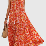 Dalma™ | Bohém Batik Mintás Maxi Ruha
