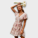 Amina - Rövid Boho Ruha