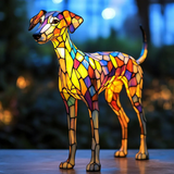 Vitrail üveg lámpa, inspirálva a Whippet-től